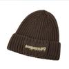New American Autumn and Winter Knitted Wool Hat Warm and Versatile Face Showing Small Cold Hat Men and Women Fashion Bag Head Hat Trendy