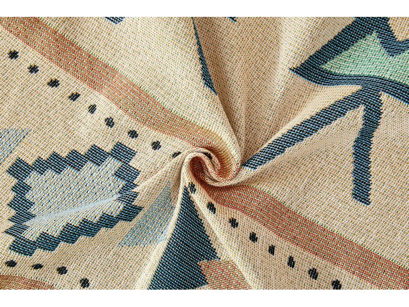 Bohemian Style Non-Slip Sofa Cushion Cover - Full One-Piece for Three-Seater