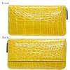 [Berkut] yellow crocodile long wallet men's ladies genuine crocodile long wallet enamel shining genuine leather Genuine leather leather crocodile