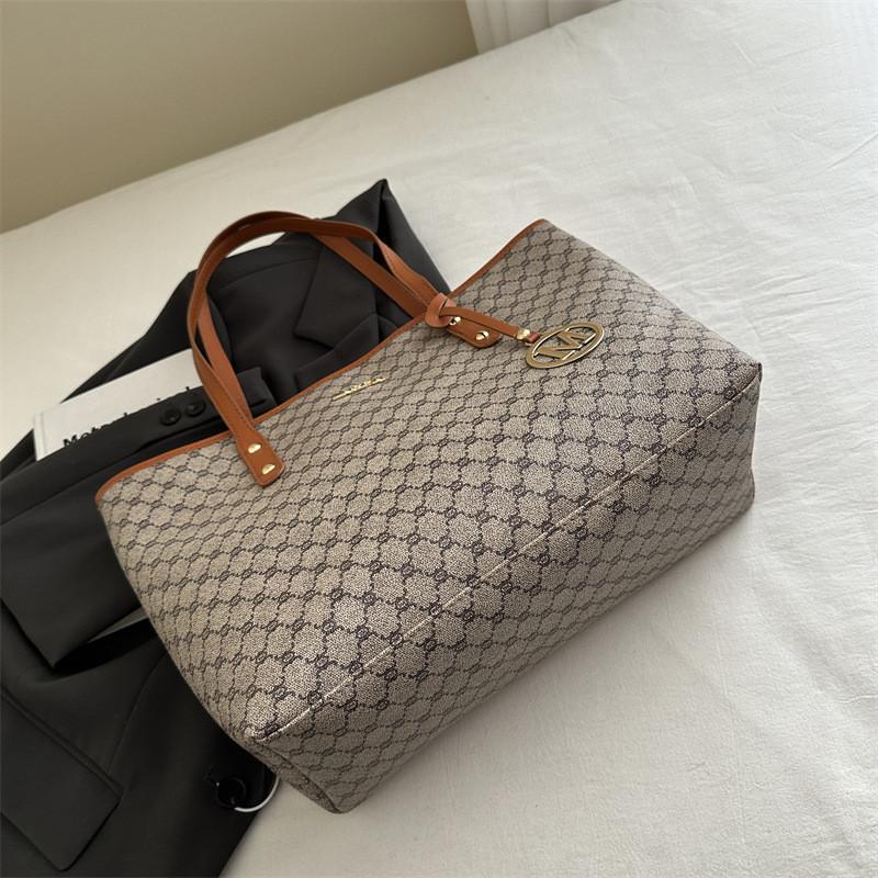 Handbag Checkered Pattern Large Capacity Single Shoulder Underarm Fashion Bag