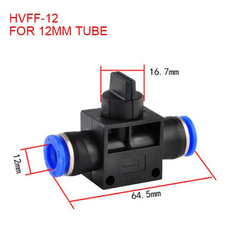HVFF SA BUC Fitting 4mm 6mm 8mm 10mm 12mm Pneumatic Push In Quick Joint Connector Hand Valve To Turn Switch Ball Engine Gaskets 6