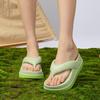 2025 Women's Height-Increasing Thick-Soled EVA Flip-Flops: INS Versatile Beach Thong Sandals