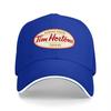 Tim Hortons Coffee Logo Black Baseball Cap Classic Design Embroidered Front Panel Adjustable Fit for Everyday Wear