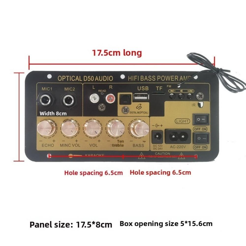 Dual Microphone Bluetooth Amplifier Multi-functional Stereo Amplifier Board Subwoofer Amplifier