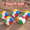 6Pcs Colorful Inflatable Beach Ball Summer Holiday Swimming Pool Party Game Ball Set