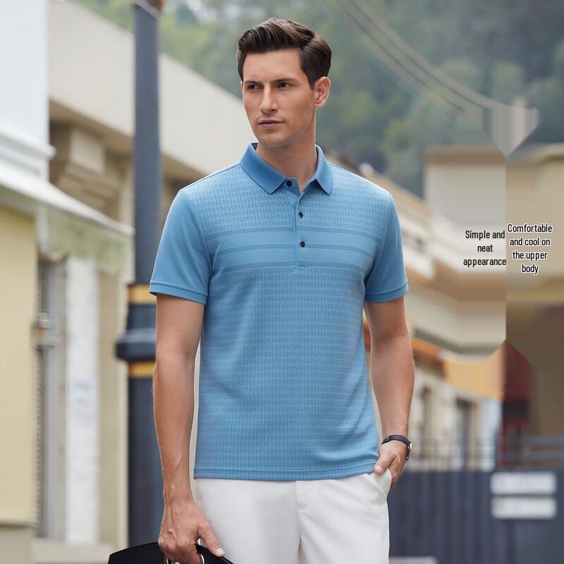 POLOMEISDO Men s Breathable Short-Sleeve Polo Shirt 2XL