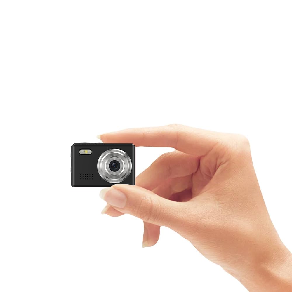 SACCONNECT Mini Digital Camera, Compact Digital Camera with Fixed Focus, Approximately 1 Megapixels, 720P HD Video, 0.96-inch LCD Screen, USB Type-C,