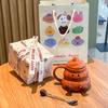 Milk fufu cute foot water cup high value ceramic mug with lid and spoon girls office coffee cup