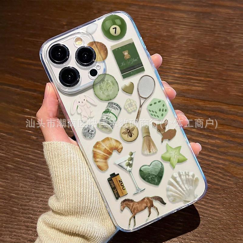 Ins Niche Vegetable Puzzle for iPhone17ProMax Apple 11/12/13/14/15/16 Case