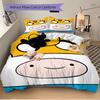 3pcs bedding set Adventure Time Finn Includes 1 Comforter + 2 Pillowcases, Without Pillow Inserts, Soft Comfortable, Lightweight Breathable,