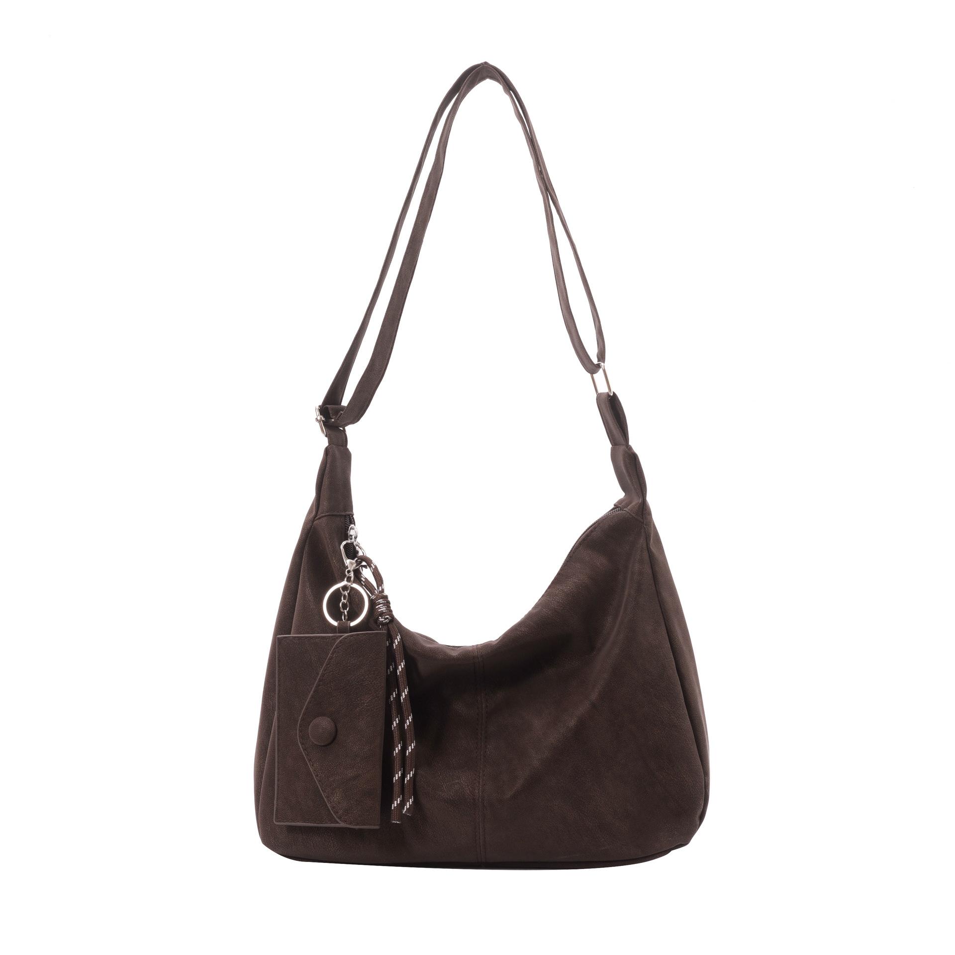 

Korean version of fashionable simple large-capacity bag women s new casual commuter shoulder bag soft-sided tote dumpling bag