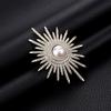 Luxury Fashion Elegant Faux Pearl Flower Brooches Pins For WomenGirls Gorgeous Decor Wedding Banquet Garment Ornament Gifts