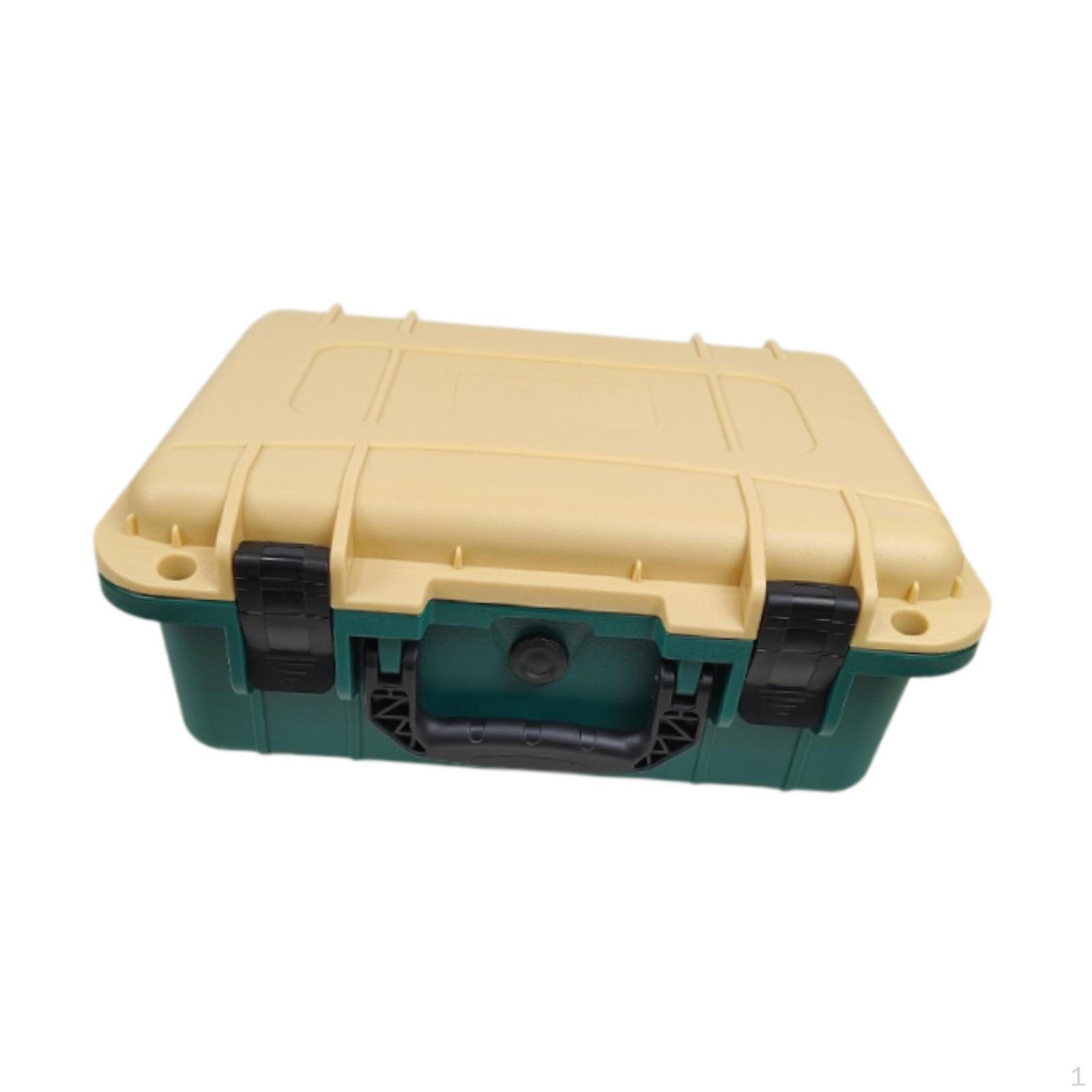

Heavy-Duty Tool Box with Secure Locking Mechanism for Home And Outdoor Use Yellow Green