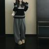 2026 Autumn/Winter French Chic Jacquard Sweater - Soft, Stylish, and Elegant for Women