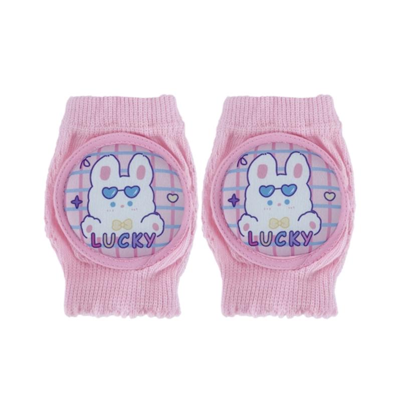 CartoonKleinkind Baby Knieschoner Elastische Krabbel Ellbogenpolster Kleinkinder Knieschützer Atmungsaktives Sicherheits-Kniepolster