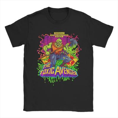Men T-Shirt Comedy Toxic Avenger Amazing Pure Tees Short Sleeve  T Shirt O Neck Tops Gift