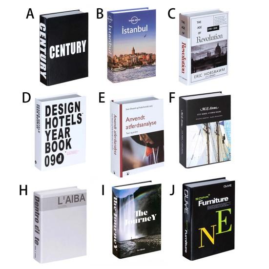 Bokdekorasjon Hul dekorativ trykkmotstand Moderne modell Desktop Ornament Coffee Shop