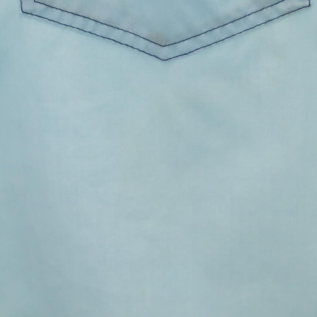 K MART 70s vintage Short sleeve Western shirt light blue Men's Used