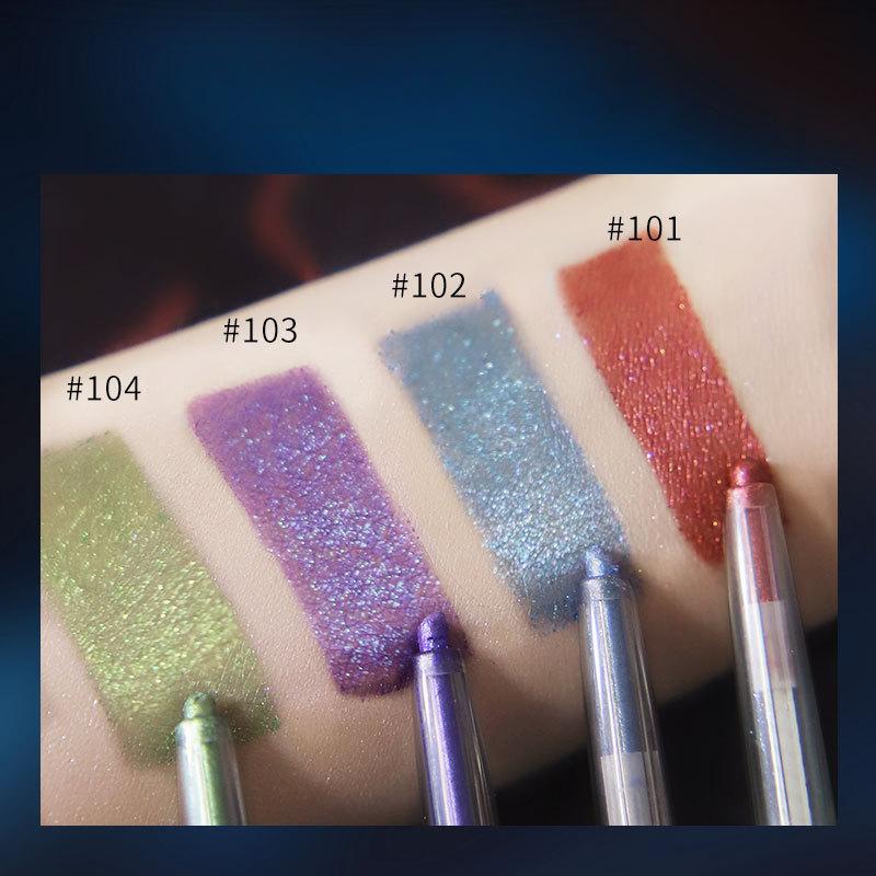 Starry Sky Spectrum Eyeshadow Eyeliner Waterproof and Sweatproof Pearlescent Fine Flash Lying Silkworm Brightening and Contouring Goddess Eyeshadow