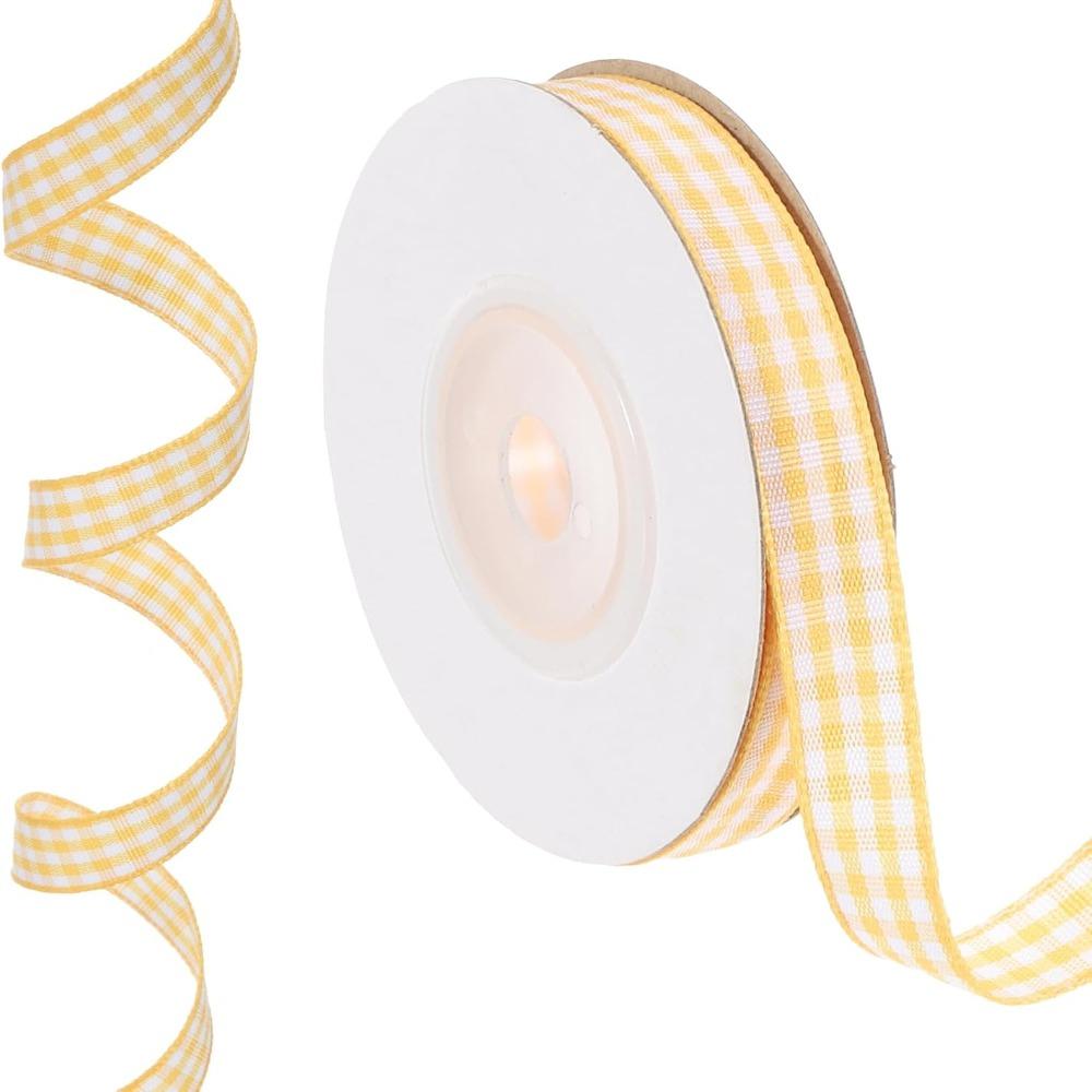 2CM Plaid Ribbon 50 Yard Korean Ribbons Creative Roll of Satin Ribbon Party Decoration