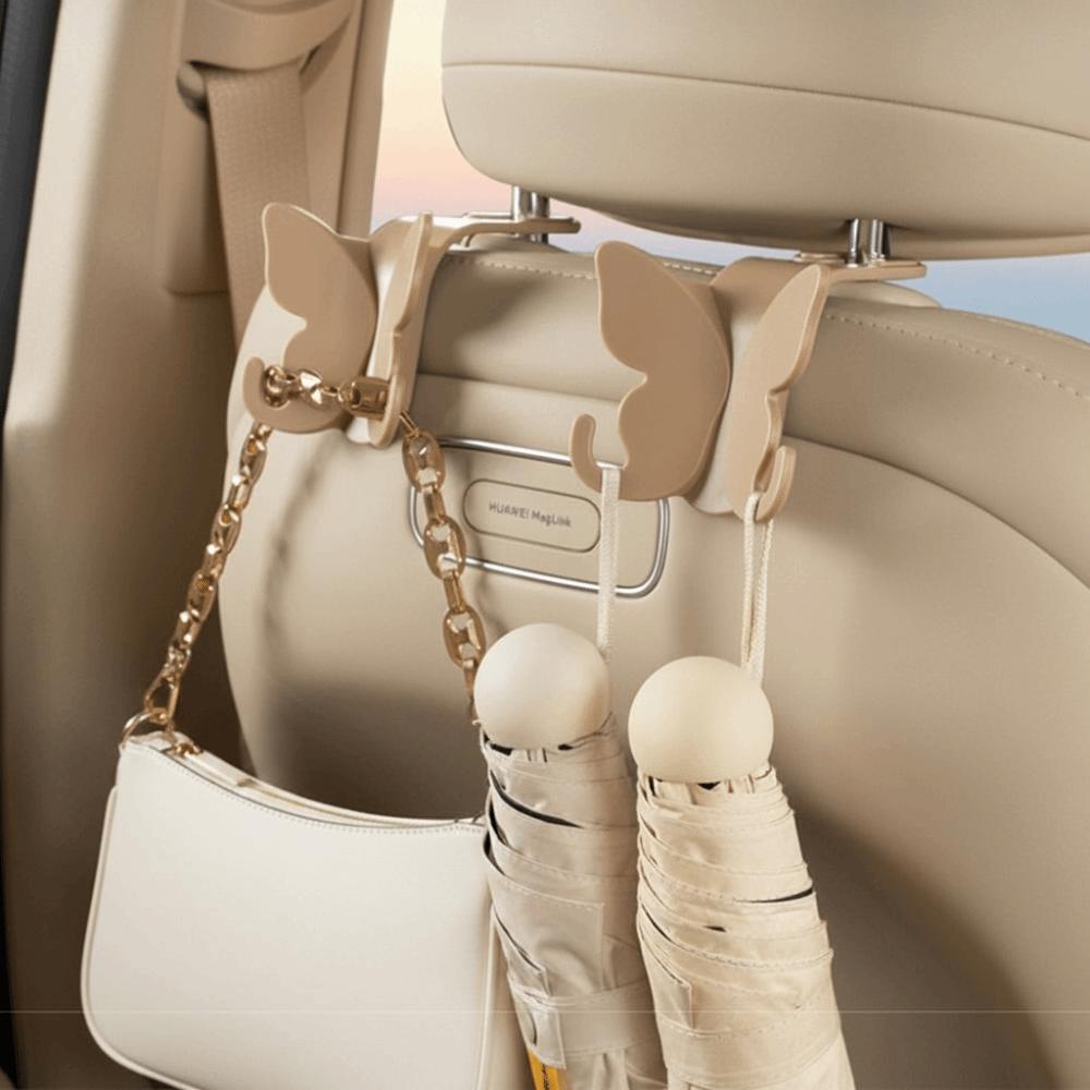 Hidden Hook Car Seat Hook Butterfly Shape Car Seat Back Organizer Lovely Headrest Hanger Backseat