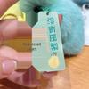 Rex Rabbit Fur Duck & Pear Keychain - Cute Plush Bag Pendant