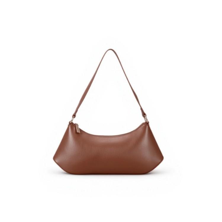 New Simple Bag Single Shoulder Underarm Bag Versatile Handbag Soft Leather Baguette Bag Handbag