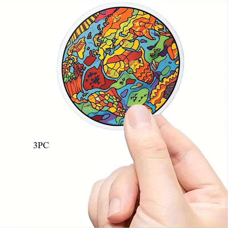 World Map Dazzling Stickers Durable for Laptop, Car, Luggage, Skateboard & More - Perfect for Teens, Adults, Creative Decor & Gifting