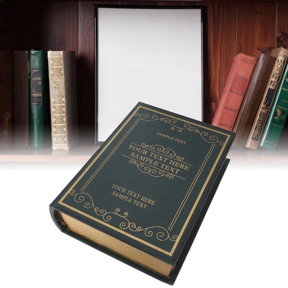 Leather Texture Faux Book Box Book Shaped Book Shaped Storage Box Photography Prop