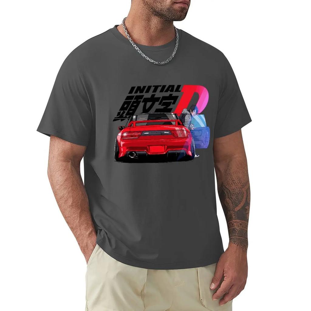 Initial D Movie T Shirt Harajuku Short Sleeve T-shirt 100% Cotton Graphics Tshirt Tops