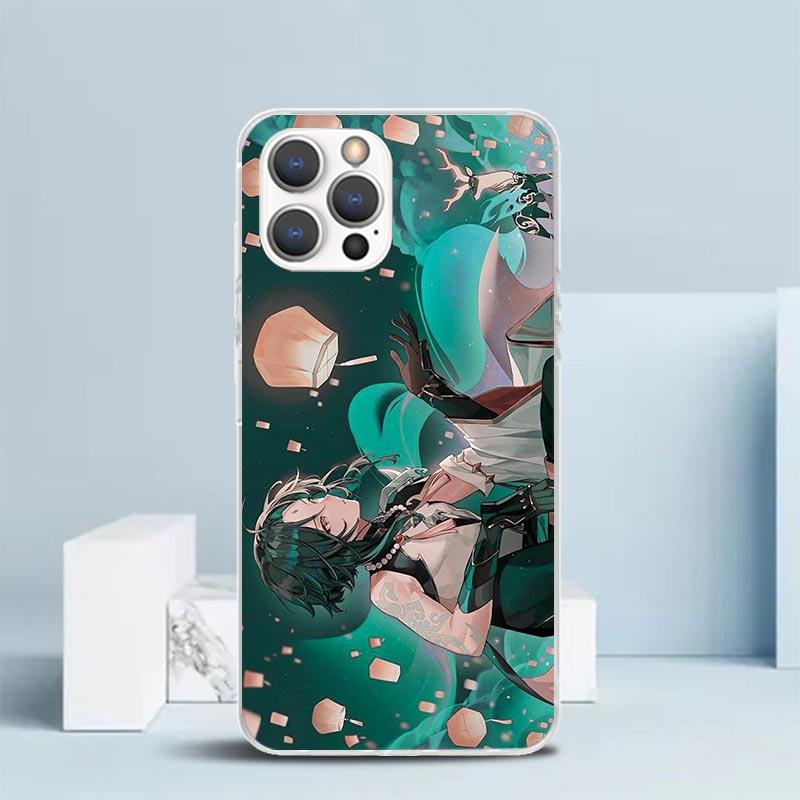 Xiao Genshin Impact Phone Case For IPhone 16 17 Air 16E 15 14 Plus 13 Mini 12 11 Pro Max 7 8 + SE 2020 Soft TPU Back Cover 16 17