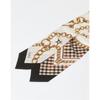 Daks Petite Silk Scarf Chain Print Beige Dcsc6f821i2