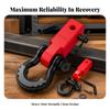 Off-Road Tow Hook Receiver Hitch with Powder-Coated Hardware