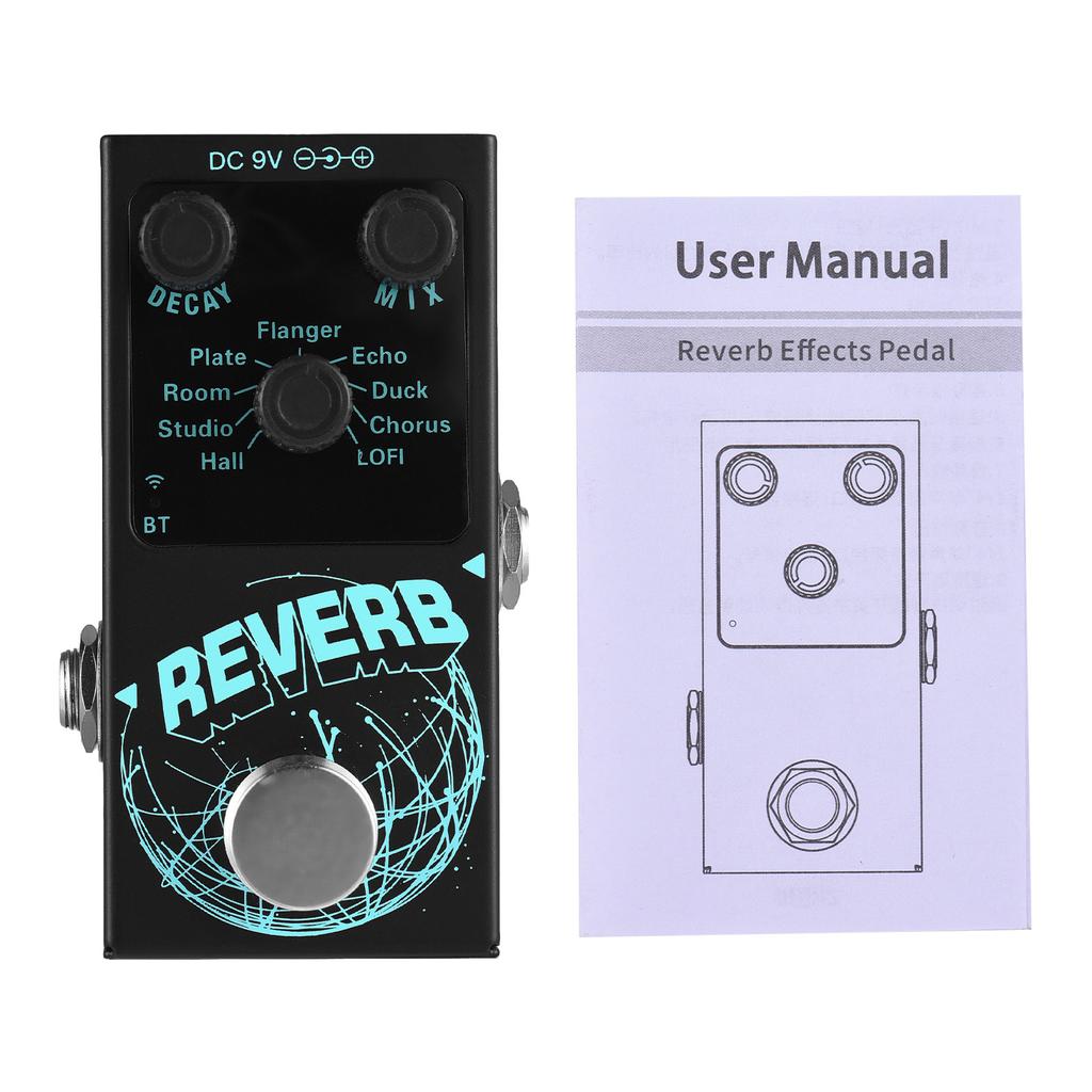 Guitar Effects Pedal Digital Reverb Guitar 9 Different Reverb Guitar Effect Pedal Wireless Accompaniment DECAY MIX