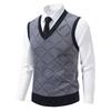 Men S Fleece Lined Loose Fit Pullover Knit Sleeveless Vest