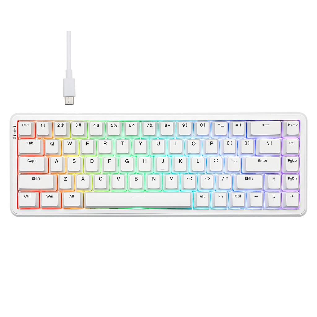 MechLands AJAZZ AK680 MAX Rapid Trigger Wired Gaming Keyboard with Hall Effect Rapid Trigger Magnetic 8K Polling Top and RGB Backlit Mechanical