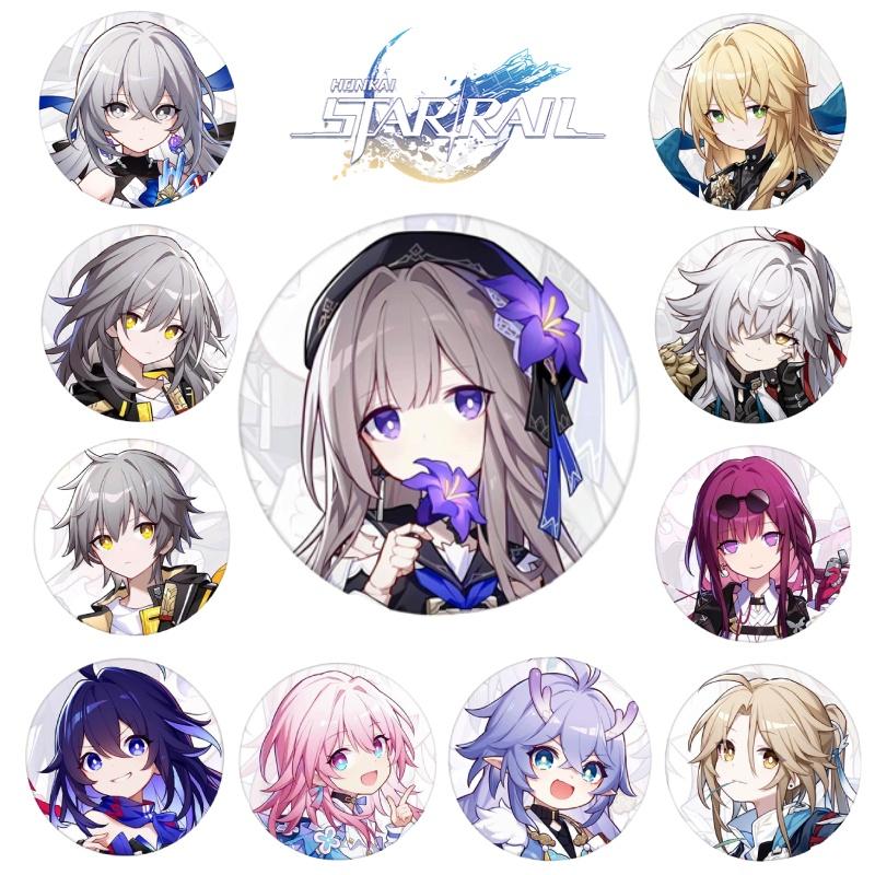 High-quality Honkai Star Rail Metal Badges Choose Your Favorite Character!