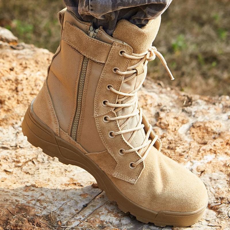 Fashion Male Outdoor Training Combat Hunting Boots Spring Autumn Men Jungle Hiking Sports Climbing Camping Breathable Camo Desert Shoes