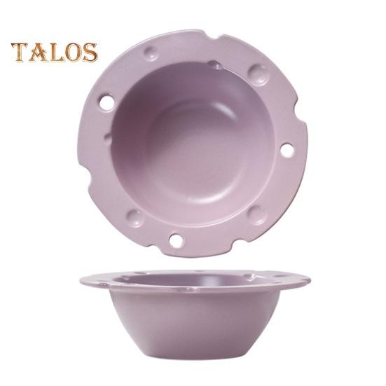 Cheese Shape Ceramic Bowl Food Grade Large Capacity Heat Resistant Multi-functional Rice Meal Salad Soup Porridge Snack Dessert Serving Bowl