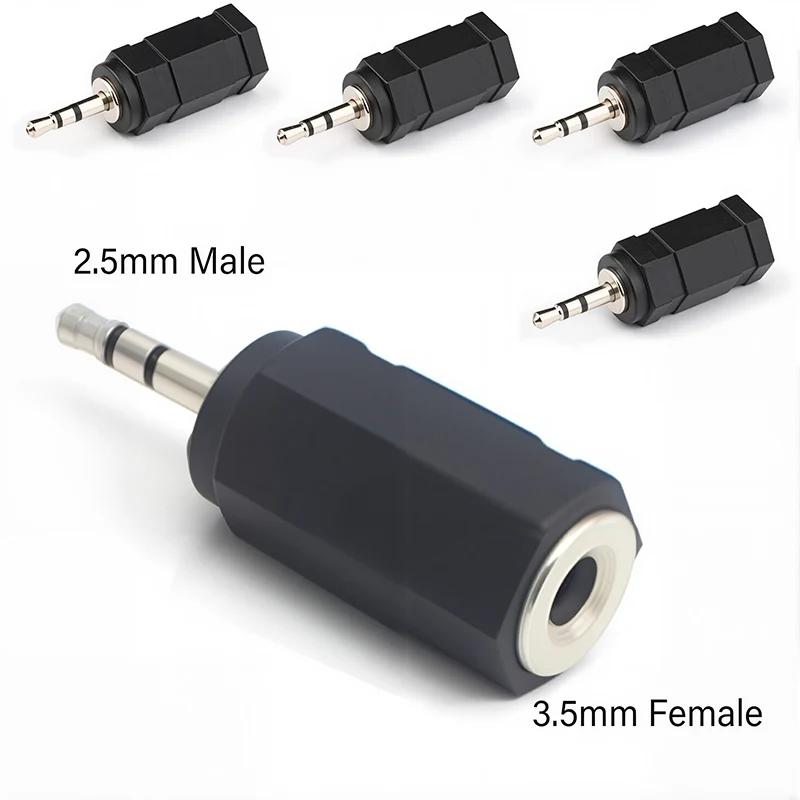 5Pcs 3.5mm 6.35mm Stereo Mono Plug To 3.5mm 6.5mm Audio Jack Connector Adapter Converter for Speaker