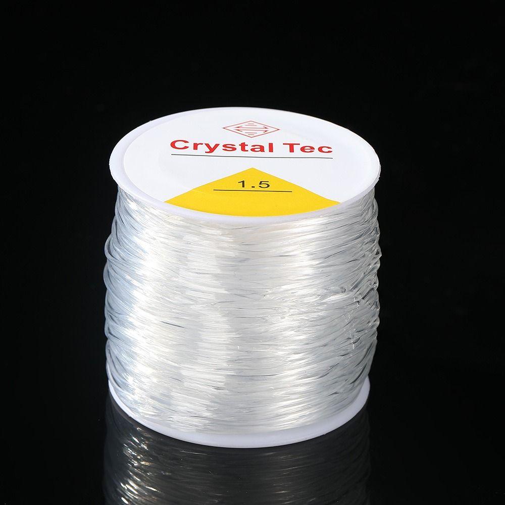 100m Elastisches Kristallgarn 0,4-2mm Elastische Armband Schnur DIY Dehnbare Schnur Linie Armbänder Herstellung