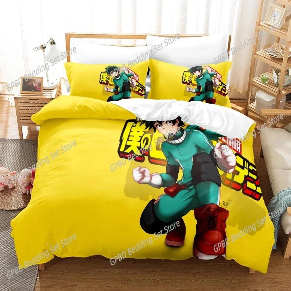 My Hero Academia 3D NEW Duvet Cover Pillowcase Bedding Set Adult Boy Girl Bedroom Decoration Children Single Double Large
