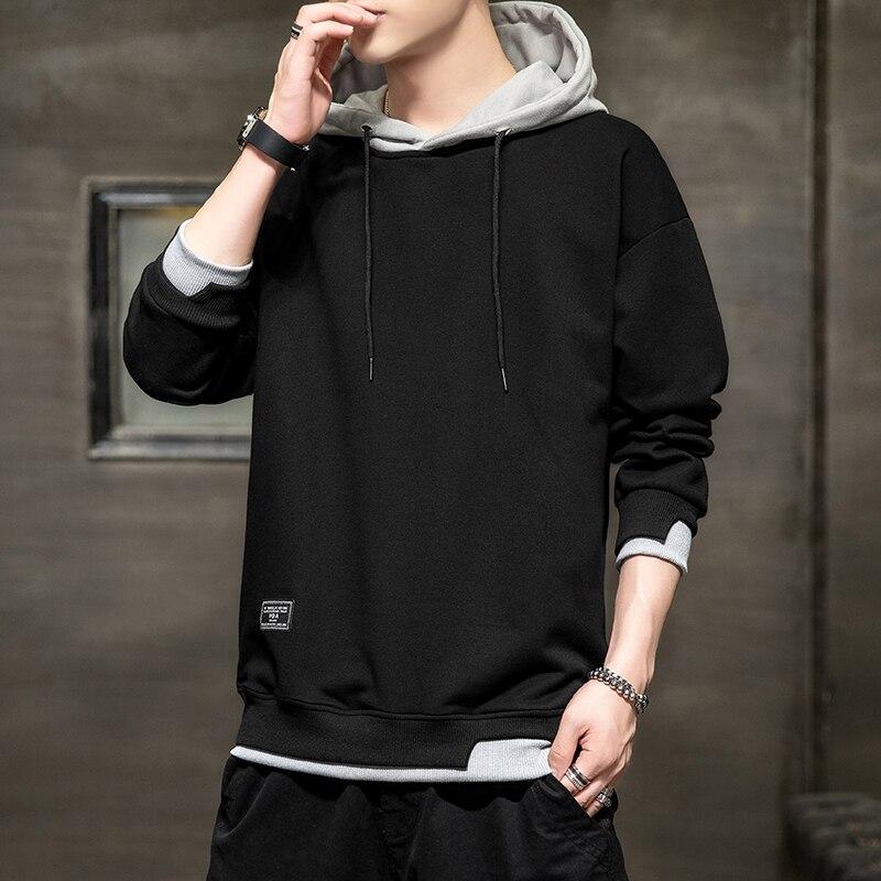 Herfst Hoodies Heren Effen Casual Hooded Sweatshirts Mode Streetwear Oversized Hoodie Voor Heren Pullover M-4XL