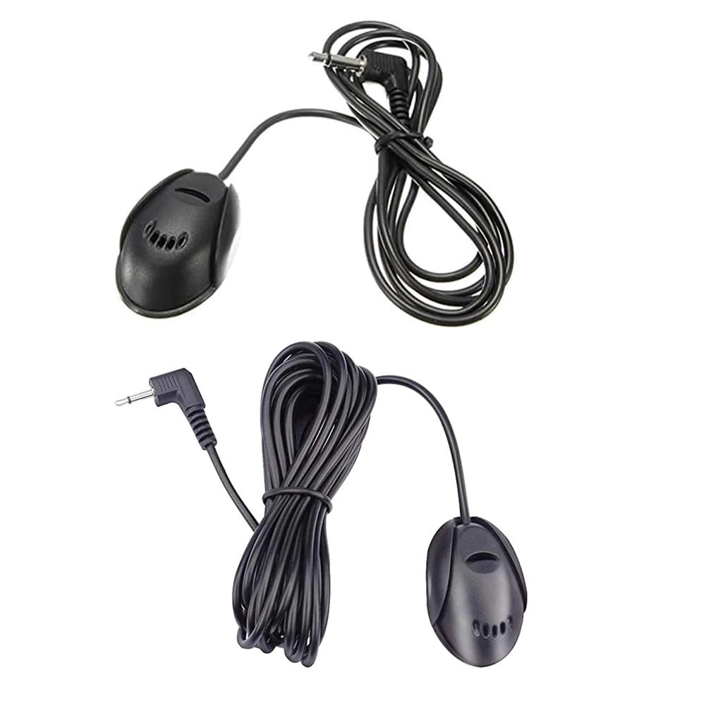Car Audio Microphone Mini Wired External Microphone Paste Type 3.5mm Jack Plug Stereo Mic for Car Radio GPS Bluetooth-compatible