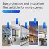 One Way Window Film, One Way Window Film Day and Night with Installation Tools, Privacy Silver Household Removable Window Tint for Home, No Trace