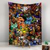 Tapestry NBA Superstars Cartoon Collage Colorful Basketball Players Poster Wall Art for Kids Room