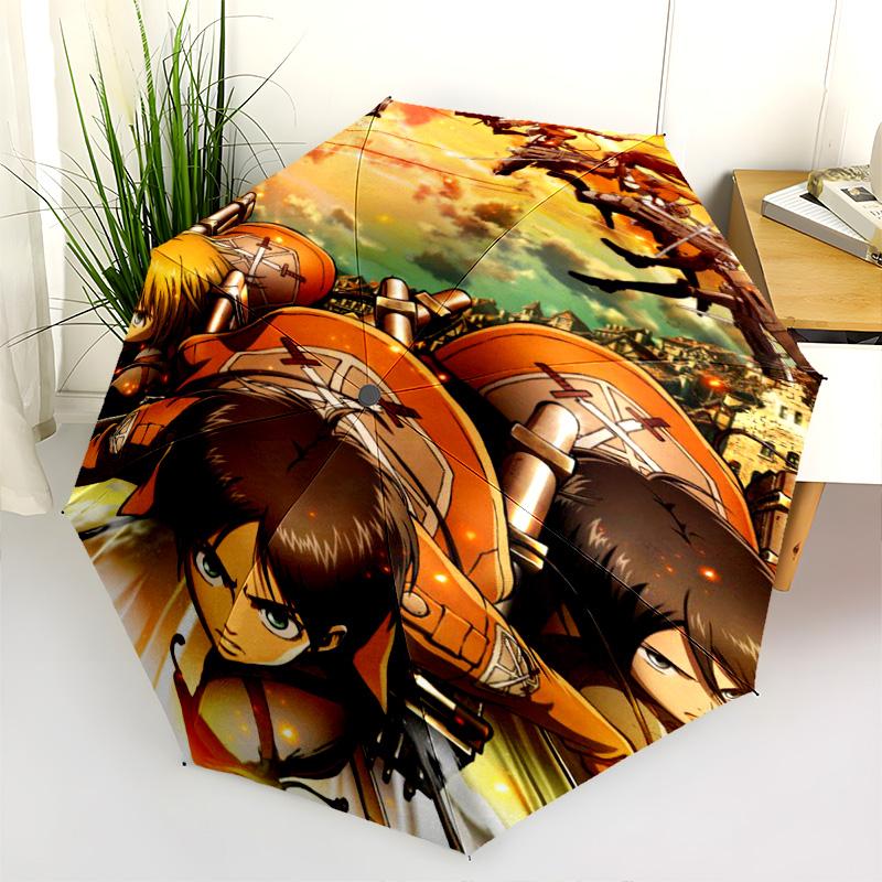 Guardians Honor: Swords United Folding Umbrella Durable Travel Three Folds Sun Umbrella Umbrella