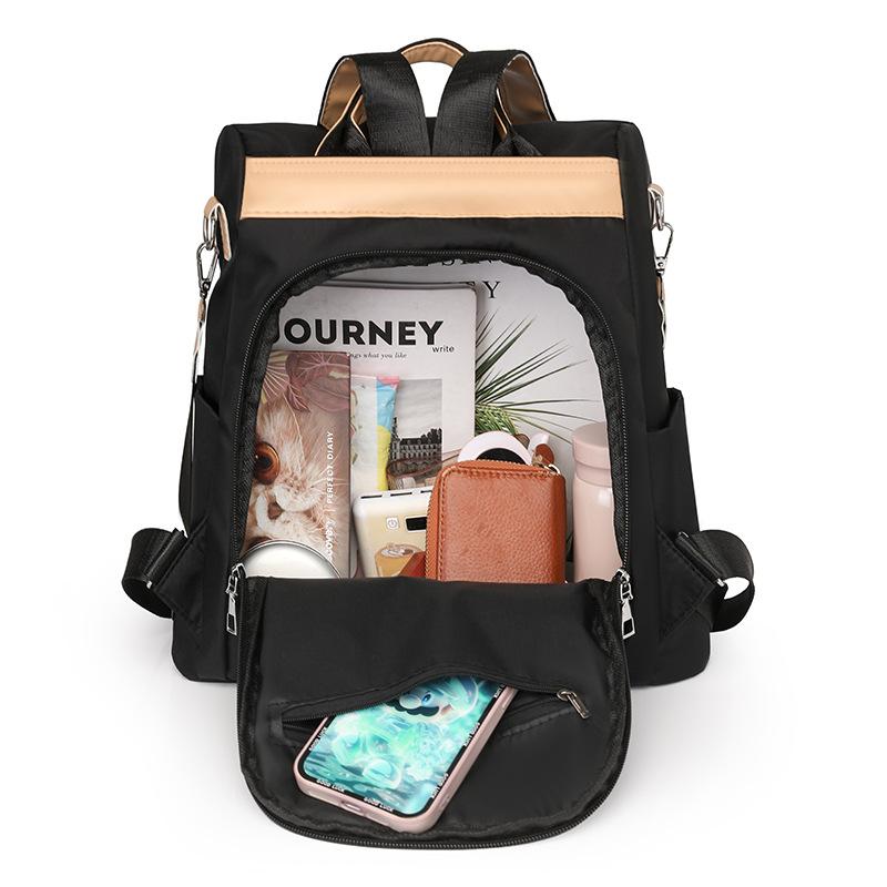 Simple Commuter Backpack Women's New Class Travel Anti-theft Backpack Large Capacity Casual Hand Carry Shoulder Bag