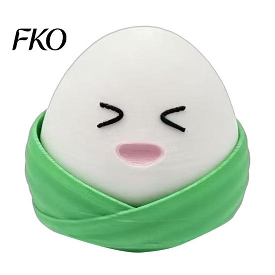 Zongzi Sensory Toy 3D Printed Fidget Clicker, Cartoon Rice Dumpling Finger Stress Relief Food Toy, Gift for Dragon Boat Festival