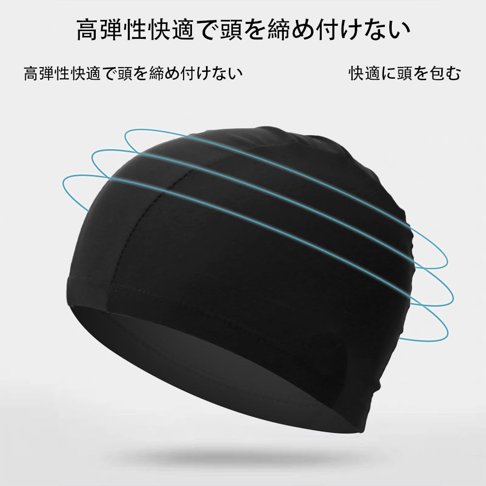 Swimming cap, adult, one size fits all, unisex, quick drying,